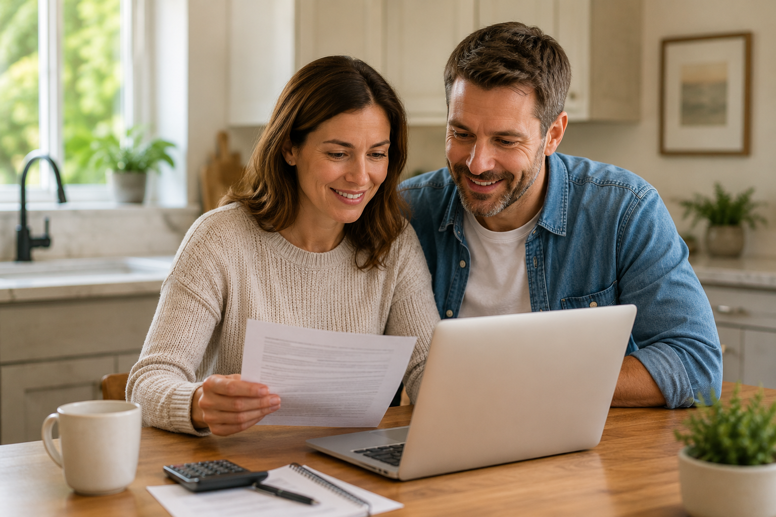 Homeowner reviewing a cash offer